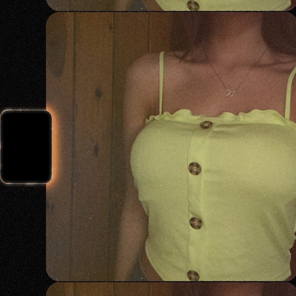 Neon green crop top